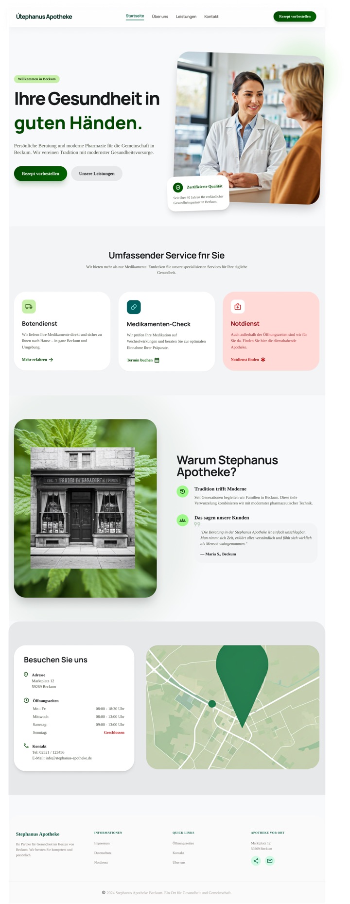 Startseite Stephanus Website